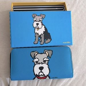 Schnauzer Blue Wallet